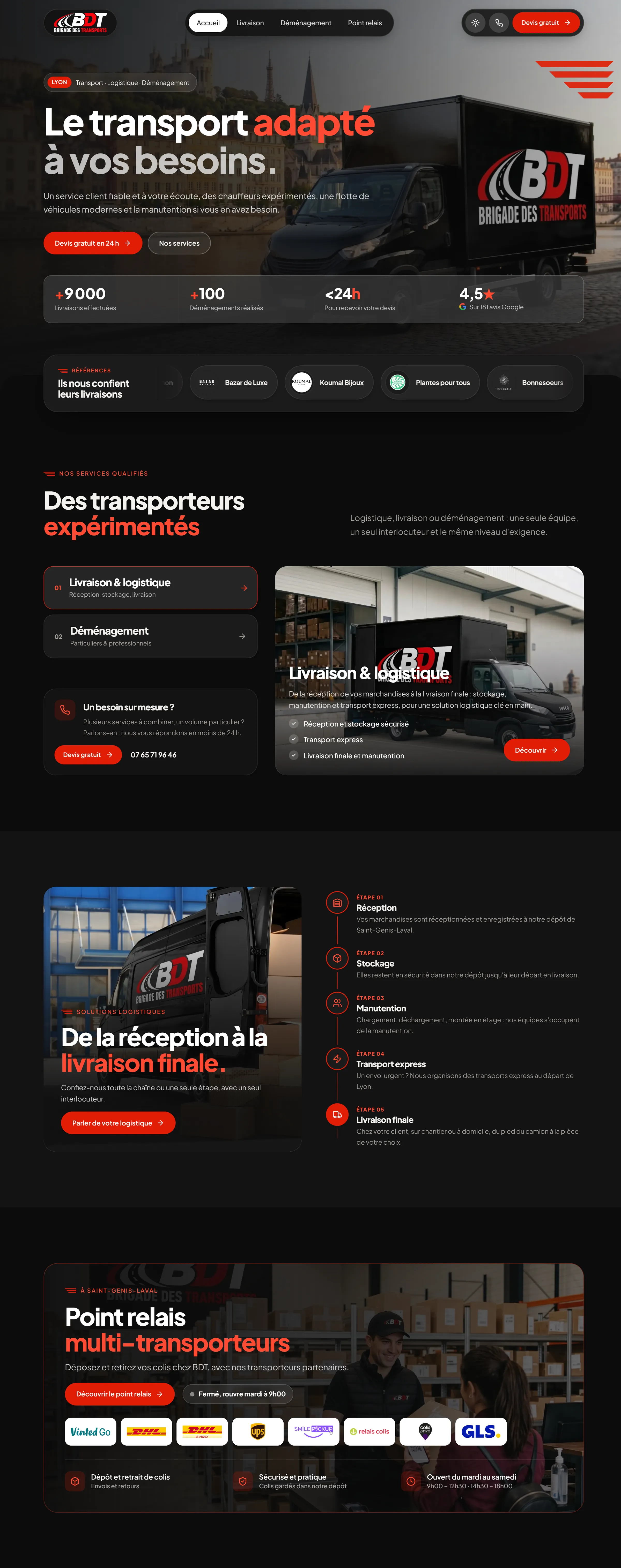 Site Brigade des Transports